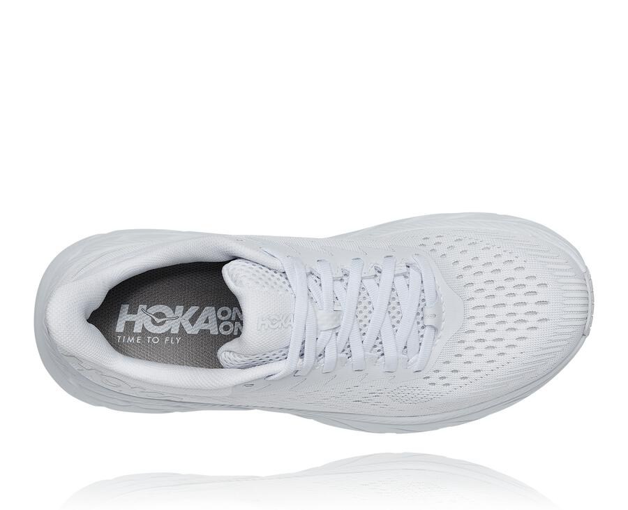 Hoka One One Running Shoes Womens White - Clifton 7 - 31409ADCU